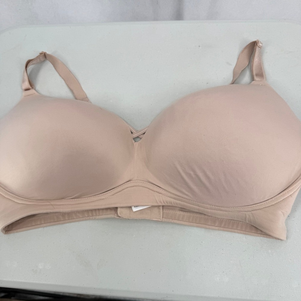 Torrid Curve Dream Wire Free Push Bra 42DDD Nude Back‎ Smoothing T-shirt